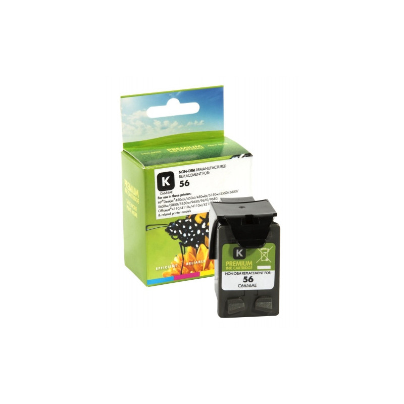 Tinteiro Compatível HP 56 Preto (C6656A)