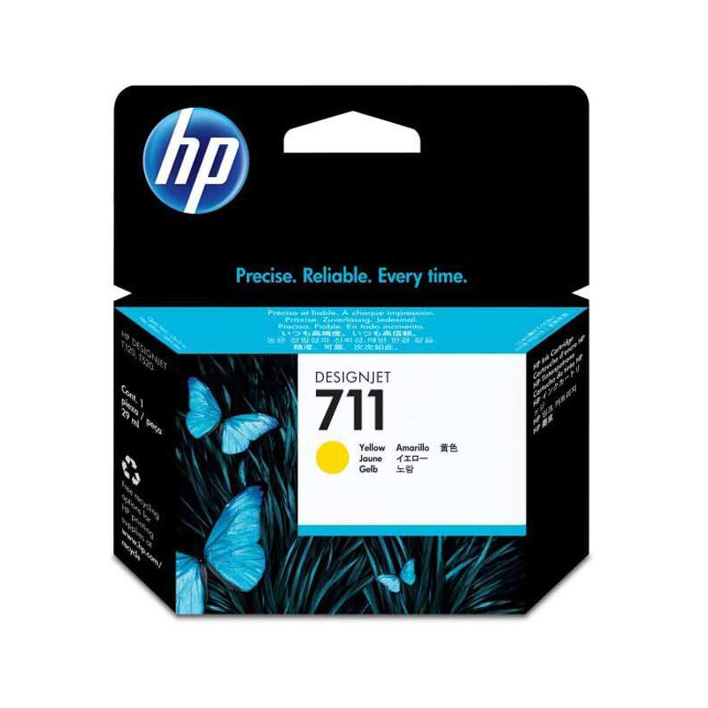 Tinteiro HP 711 Amarelo (CZ132A)
