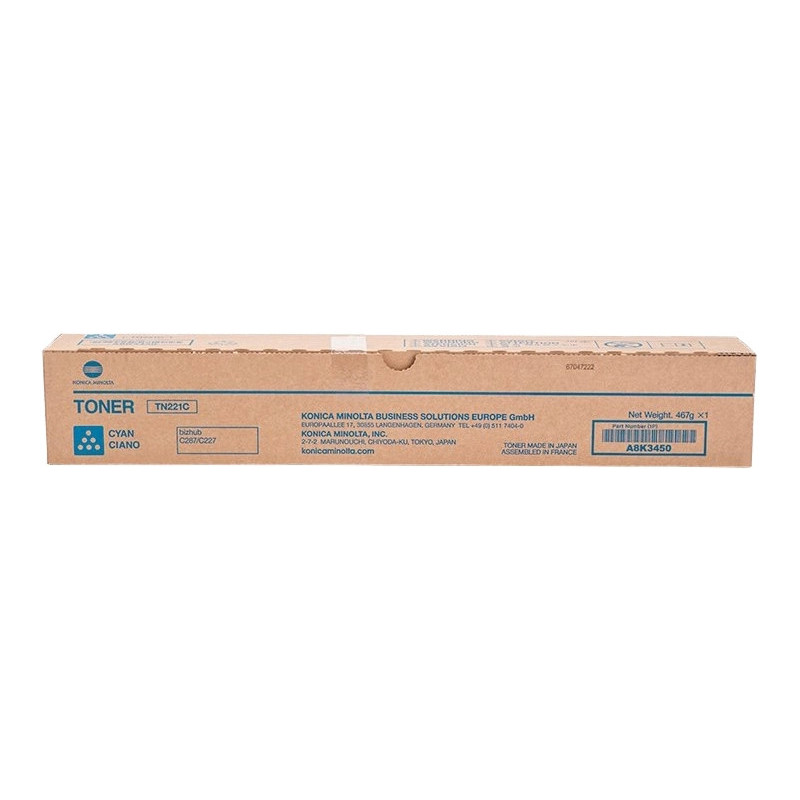 Toner Konica Minolta TN221 Azul A8K3450