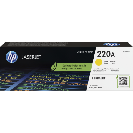 Toner HP LaserJet Original 220A Amarelo (W2202A)