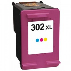 Tinteiro Compatível HP 302XL Colorido (F6U67AE)