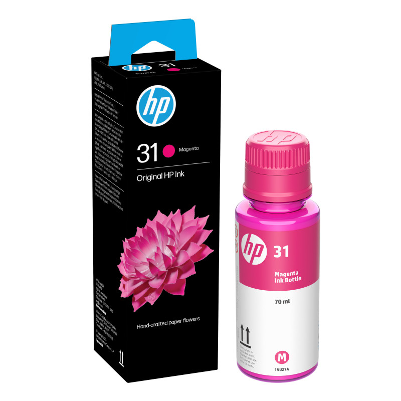 Frasco de Tinta HP 31 Magenta (70 ml) (1VU27AE)