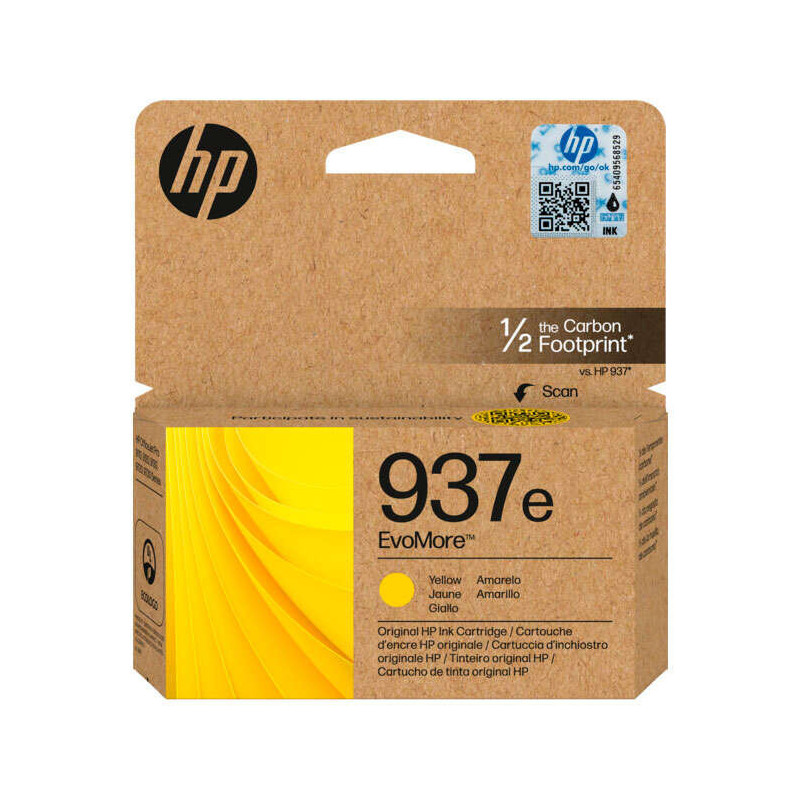 Tinteiro HP EvoMore 937e Original Amarelo (4S6W8NE)
