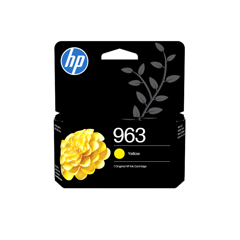 Tinteiro HP Original 963 Amarelo (3JA25AE)