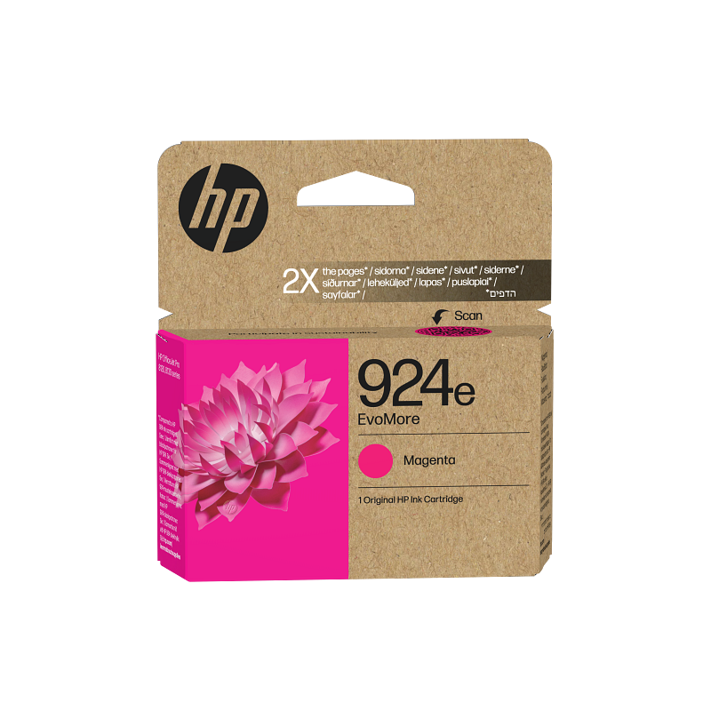 Tinteiro HP EvoMore 924e Original Magenta (4K0U8NE)