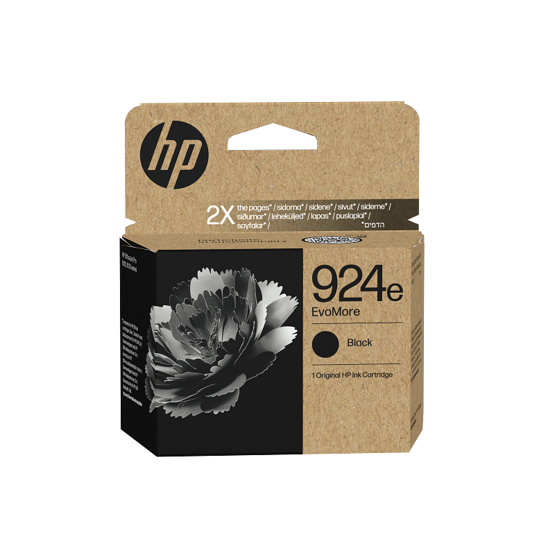 Tinteiro HP EvoMore 924e Original Preto (4K0V0NE)