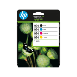 Conjunto de 4 Tinteiros HP 924 Originais CMYK (6C3Z1NE)