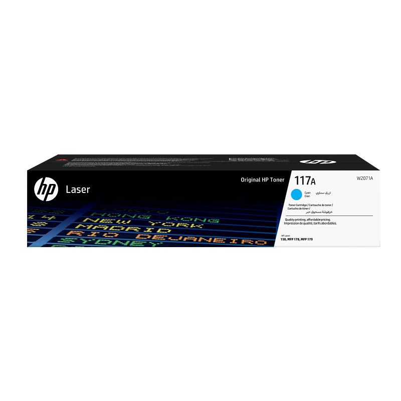 Toner HP Laser Original 117A Ciano (W2071A)