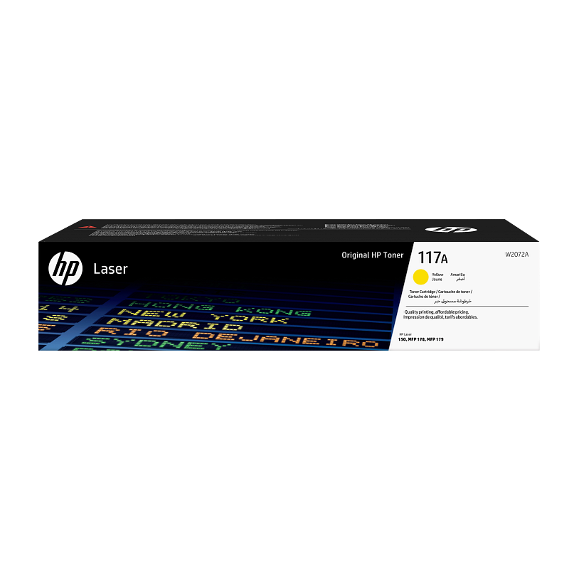 Toner HP Laser Original 117A Amarelo (W2072A)