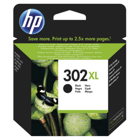 Tinteiro HP 302XL Preto (F6U68AE)