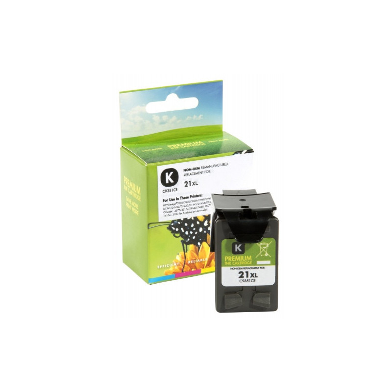 Tinteiro Compativel HP 21XL Preto (C9351C)