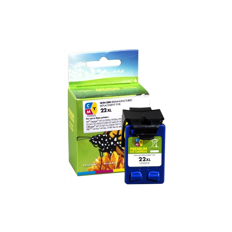 Tinteiro Compativel HP 22XL Colorido (C9352C)