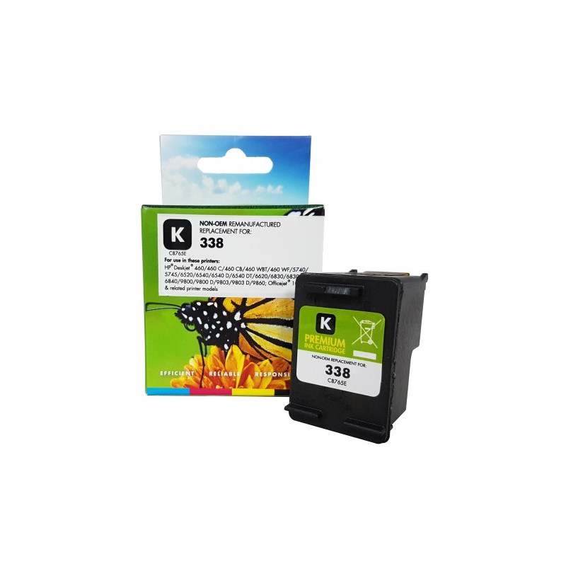 Tinteiro Compatível HP 338 Preto (C8765E)